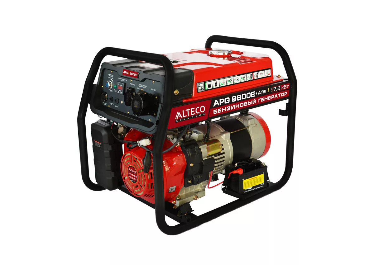 Бензиновый генератор 0.9 кВт Carver PPG-1200A 220В ручной однофазный четырехтактный