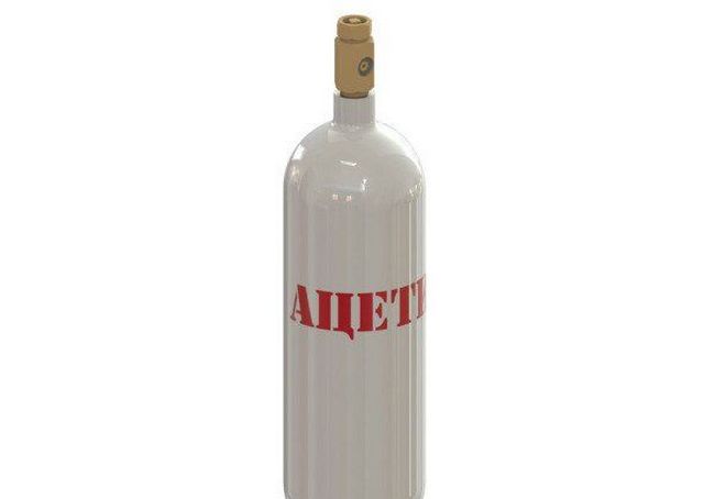 Баллон для ацетилена 40 л новый