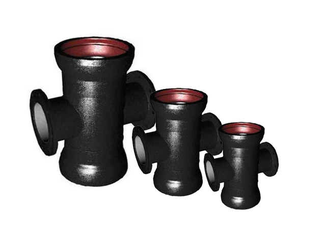 Чугунный крест раструб-фланец ВЧШГ 150х150