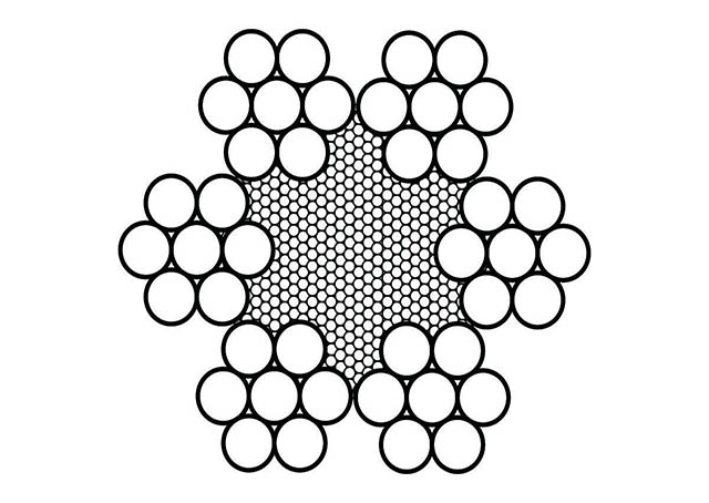 Канат двойной свивки 3.2 мм 1х25 (3+9+13) ТУ 14-4-297-85