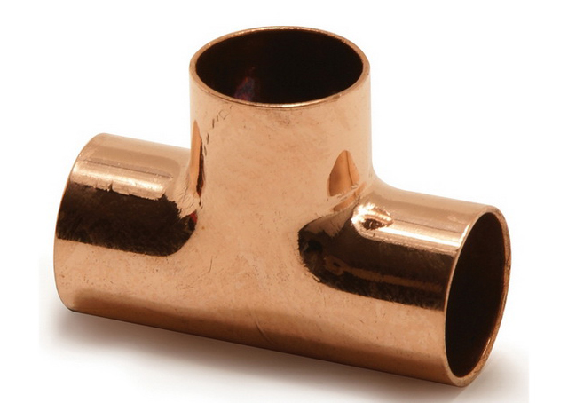 Медный тройник под пайку  18 мм 